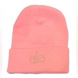 NWOT ALO Yoga Pink Beanie